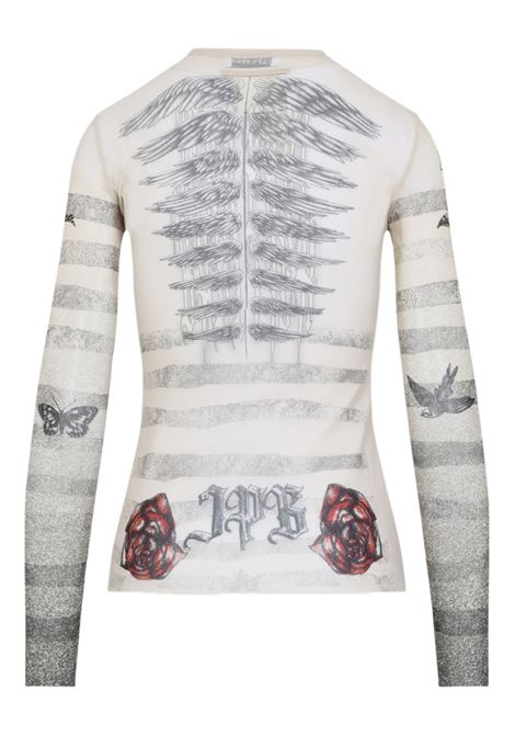 top l/s tattoo mariniere donna ecru JEAN PAUL GAULTIER | 25/34-F-TO274-T585030030